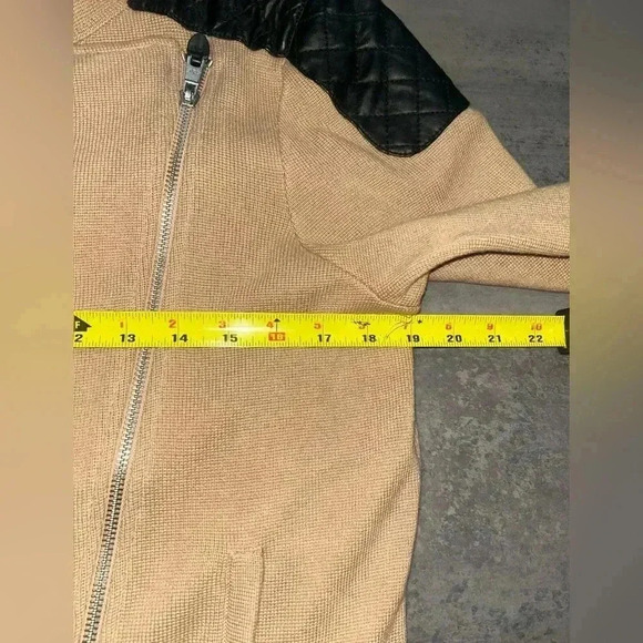 NEW Lauren Ralph Lauren Asymmetrical Zip Up Knit Jacket Sweater Size L - Picture 11 of 12